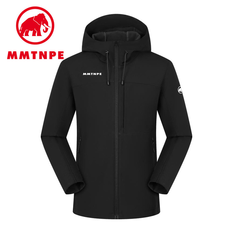 Mmtnpe Mammoth Arctic Elephant Men's Jacket Autumn and Winter Soft Shell Jacket Outdoor Windproof and Waterproof Sports Jacket
