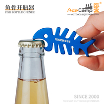 munkees locals fishbone beer bottle opener personality creative keychain male ins multifunctional keyring cute