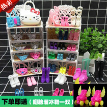 Paparazzi Barbie Doll Shoes High Heel Shoes Casual Shoes Flat Bottom Shoes Water Crystal Shoes Sneakers Bjd Women Shoes Shoes Cabinet
