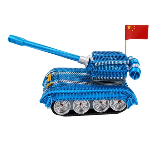 Алюминиевая линия ручной работы Creative Tank 300 Металлический шелк шелк сплетенный джип от дороги военного транспортного средства 300 модель модельного офиса