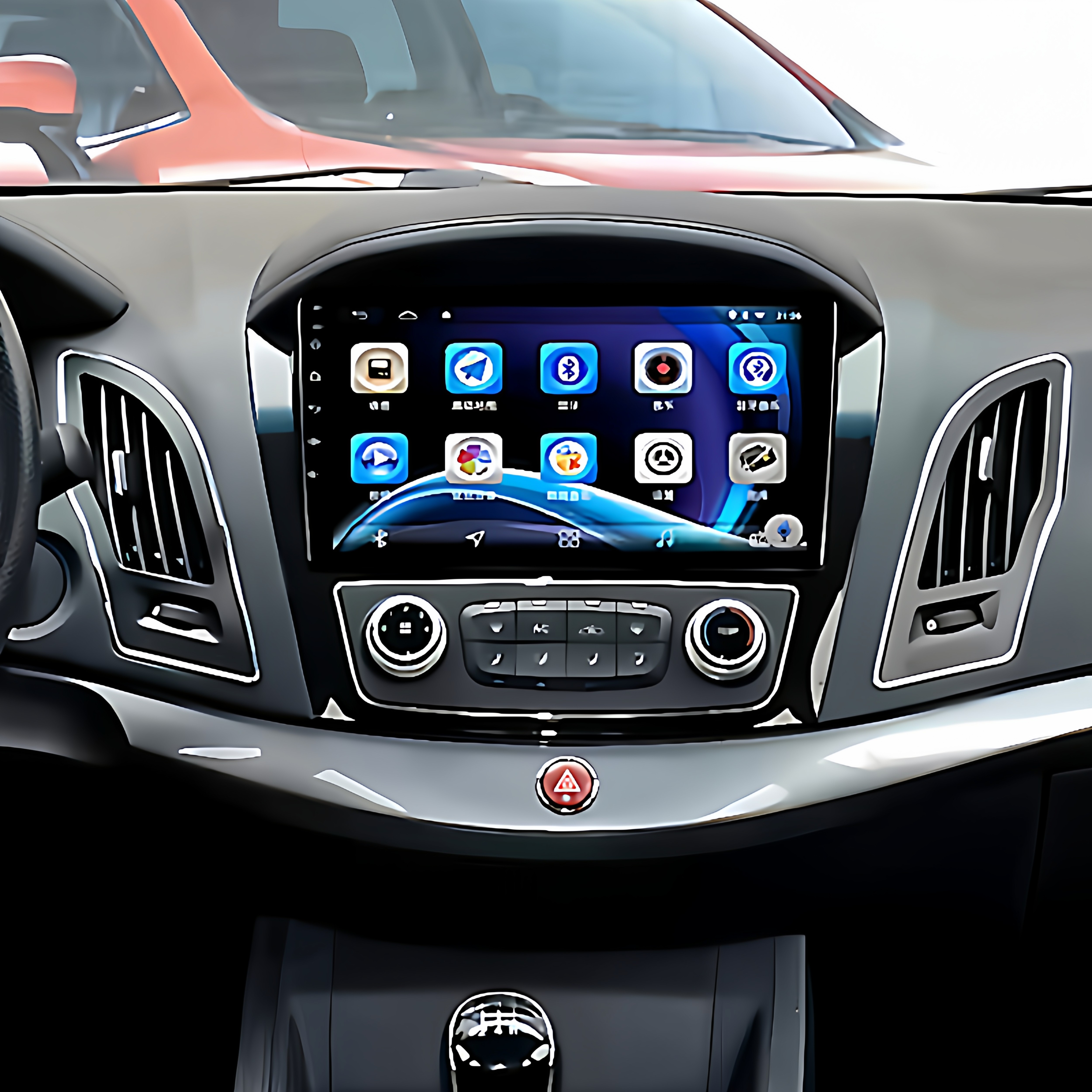 Jac Refine S3 Central Control Screen M3 S5 M4 Car Navigation Carplay Android Large Screen Reversing Image All-In-One Device