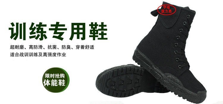 Boots militaires pour homme en toile - Ref 1398132 Image 38