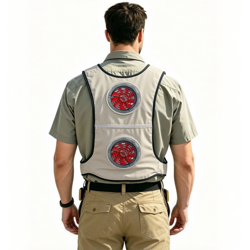 Chef Work Cooling Suit, Construction Site Cooling Suit, Air-Conditioned Suit, Cleaning Work Clothes, Rechargeable Fan Suit Chef Work Cooling Suit, Construction Site Cooling Suit, Air-Conditioned Suit, Cleaning Work Clothes, Rechargeable Fan Suit
