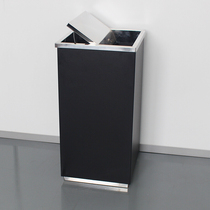 Long clamshell ash bucket stainless steel trash can hotel simple modern thickened peel box vertical ashtray