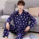 Đồ ngủ mùa thu và mùa đông nam san hô nhung dày phù hợp với flannel dài tay trung niên cộng với phân bón XL dịch vụ tại nhà