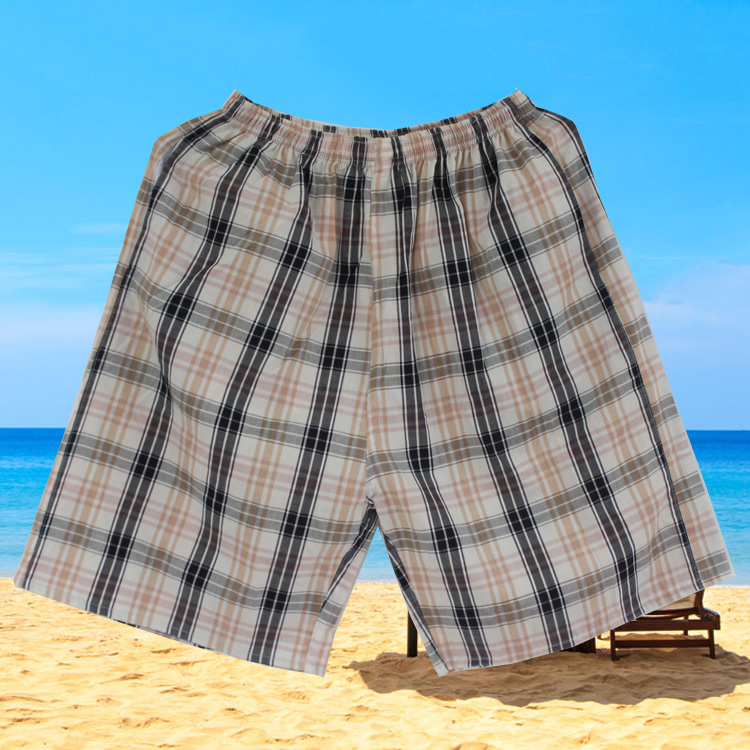 Mùa hè mới Hàn Quốc quần short nam đồ ngủ quần giản dị quần short nam cotton thủy triều quần pyjama bãi biển cotton và vải lanh quần ngủ nam