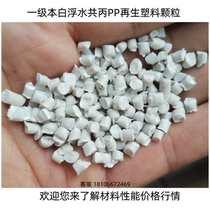 Floating PP first-level recycled plastic particles Injection-grade polypropylene plastic raw material particles natural color co-propylene recycled material