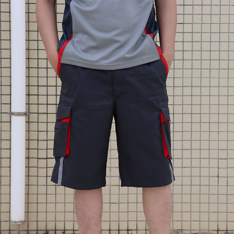  Workwear Pants Brand New Courier Summer Gray Thin Polyester-Cotton Breathable Express Delivery Work Shorts