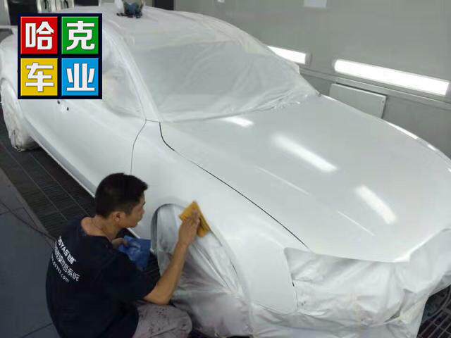 Full car spray-painting complete car paint car change color sheet metal spray paint Audi A4L full car change color dreamy crystal lacquer