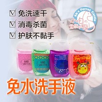 * Water-free hand sanitizer * Pet Ferrets go out cleaning sterilization and disinfection portable portable Portable quick-drying disinfectant random