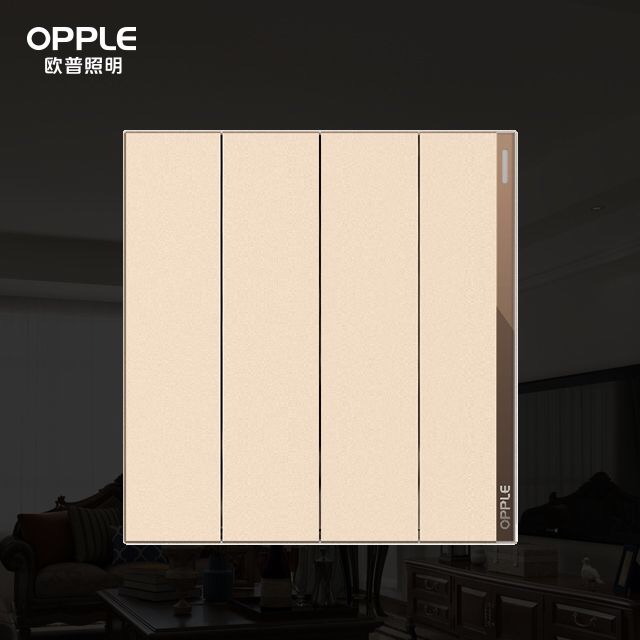 Aup Lighting Wall Switch T07 Series 1042A-F-J7-Four opening double