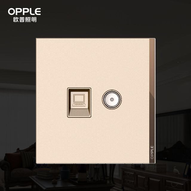 Aup Lighting Wall Switch T07 Series 6503-J7- TV Six Computer Plugged