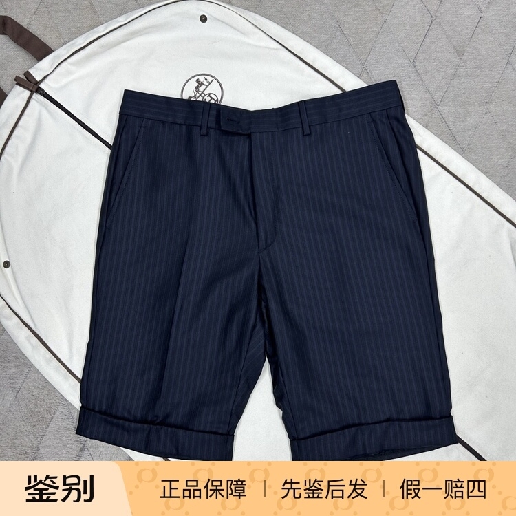 Versace Main Line Wool Shorts, Fashionable and Versatile, Casual and Light Luxury Trend Versace Main Line Wool Shorts, Fashionable and Versatile, Casual and Light Luxury Trend