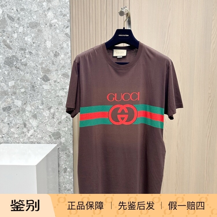 Gucci Men's Short-Sleeved T-Shirt with Logo on the Waistband, Round Neck Short-Sleeved T-Shirt, Fashionable, Casual, Trendy, Light Luxury Gucci Men's Short-Sleeved T-Shirt with Logo on the Waistband, Round Neck Short-Sleeved T-Shirt, Fashionable, Casual, Trendy, Light Luxury