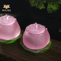 Water supply cup for Buddha cup Buddhas front home offering cup Guanyin holy water cup Glass Buddha cup Buddhist offering supplies