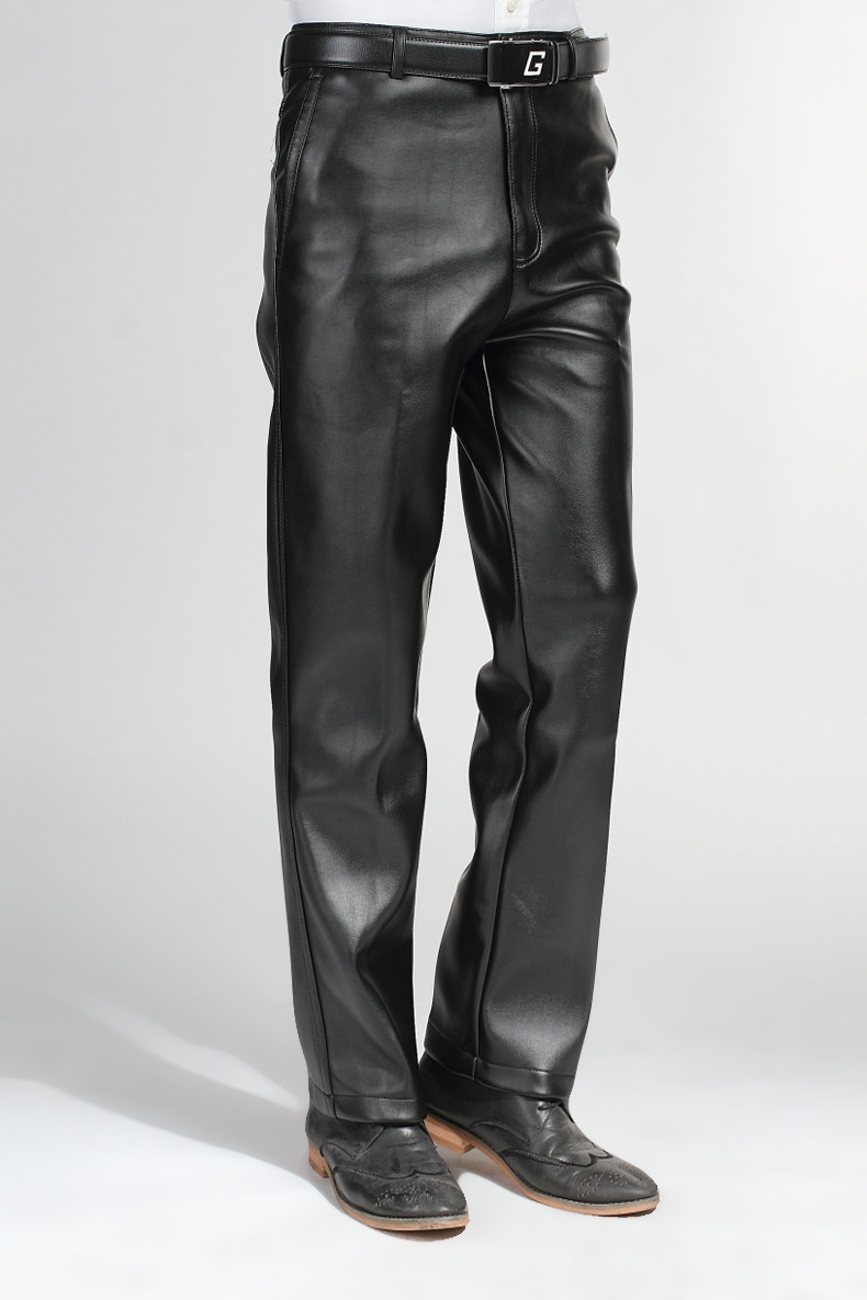 Pantalon cuir homme droit pour hiver - Ref 1488455 Image 11