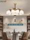 New Chinese-Style Chandelier for Living Room, All-Copper and Solid Wood, National Style, Song Dynasty Zen Tea Room, Private Room, Dining Room, 2025 New Model