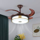 Walnut New Chinese Style Ceiling Lamp Full Spectrum Living Room Lamp Eye Protection Chinese Style Zen Whole House Package Bedroom Lamp