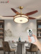 New Chinese style solid wood bedroom ceiling lamp, advanced living room lamp, LED restaurant fan chandelier, whole house lamps 2026 new