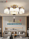 New Chinese-Style Chandelier for Living Room, All-Copper and Solid Wood, National Style, Song Dynasty Zen Tea Room, Private Room, Dining Room, 2025 New Model