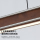 Bauhaus Linear Pendant Light in Black Walnut and White Ash Wood, Minimalist Mid-Century Designer Style Bar Pendant Light