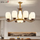 Song Dynasty Aesthetic Living Room Chandelier, High-End New Chinese Style Main Light Fixture for Dining Room, Bedroom, Villa, Large Pendant Light 2026 New
