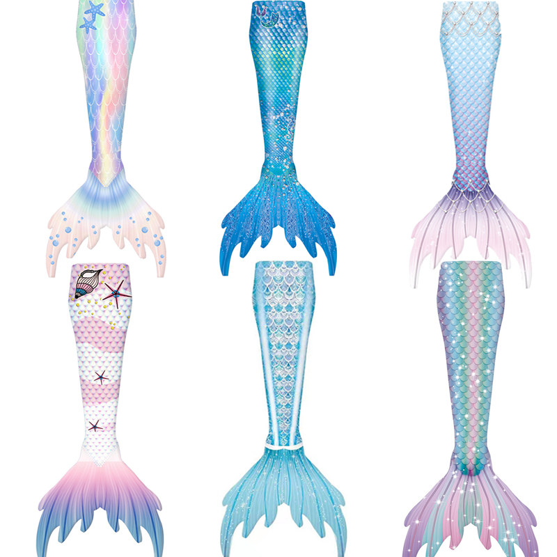 Child Mermaid Tail Girl Swimsuit Mermaid Performance Clothing Little Girl Spa Baby Birthday Clothes