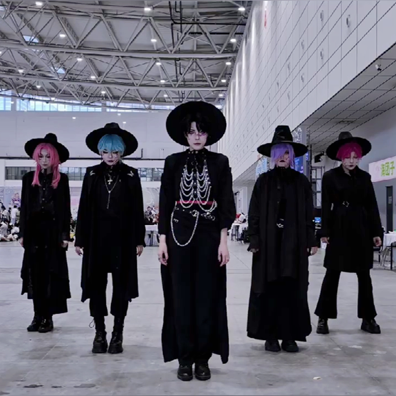 Shaga Boy Cosplay Costume Kpop Demon Boy Group Cosplay Dark Clothes Full Set Halloween Shaga Boy Cosplay Costume Kpop Demon Boy Group Cosplay Dark Clothes Full Set Halloween