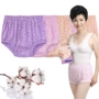 4 phụ nữ trung niên cao eo đồ lót tam giác cao cộng với phân bón để tăng 100% cotton mẹ quần cotton ông già quần lót nữ thun lạnh