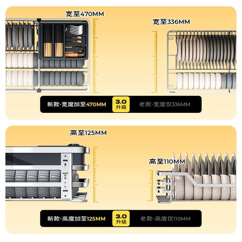 Эрмала корзина кухонный шкаф 304 из нержавеющей стали двойной слой посуды на полке шкаф шкаф для хранения приправа корзины для корзины для корзины