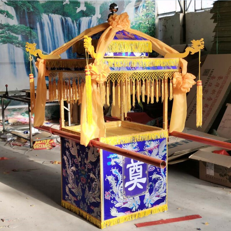 White Funeral Flower Carriage, Foldable Hollow-Out Funeral Supplies, Coffin for Carrying Ashes, Funeral Carriage for Carrying Small Coffins, Portrait Urns, and Caskets