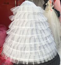 Oversized six-layer steel ring six-layer mesh skirt support diameter 120cm extra-large canopy skirt Q606 can be customized black red