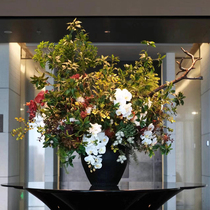 Simulated green plant desktop large flower potted hotel lobby simulated flower porch plant landscape decoration ornaments
