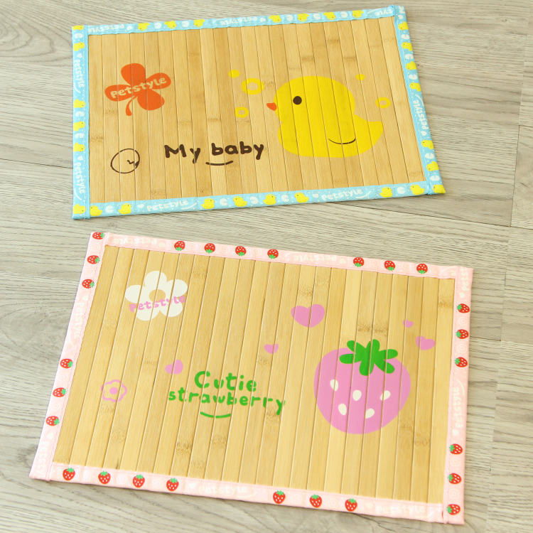 Cartoon Bamboo Dog Cool Mat Cool Mat Pets Cool Mat Summer Sleeping Mat Pets Dog Mat Cat Cool Sleeping Mat Ice Mat