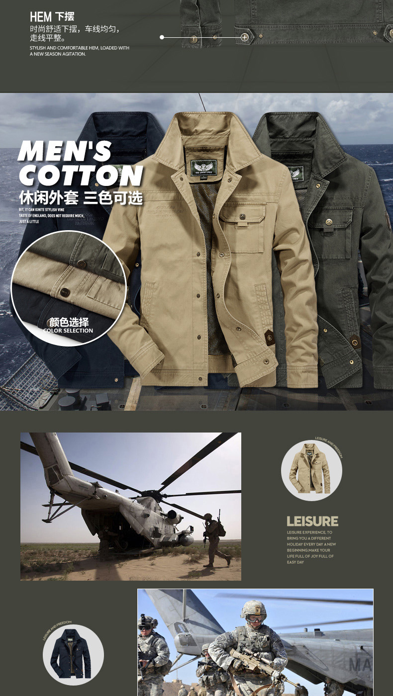 Blouson homme NIANJEEP    manches longues en Coton - Ref 3116119 Image 10