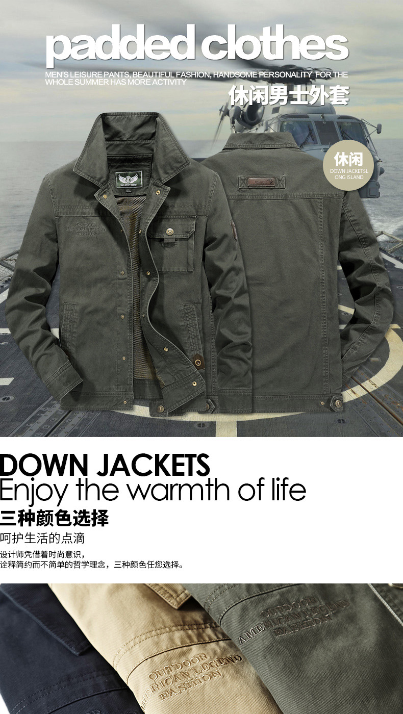 Blouson homme NIANJEEP    manches longues en Coton - Ref 3116119 Image 7