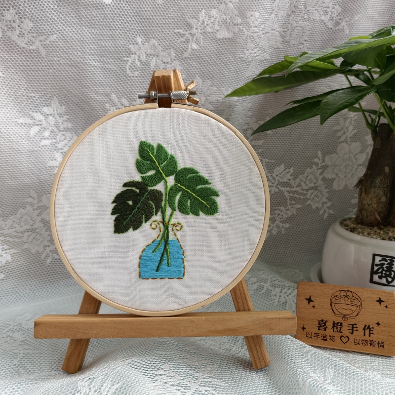 Finished Handmade Embroidery DIY Kit European-Style 3D Beginner Embroidery Gift Decoration Wall Hanging Project
