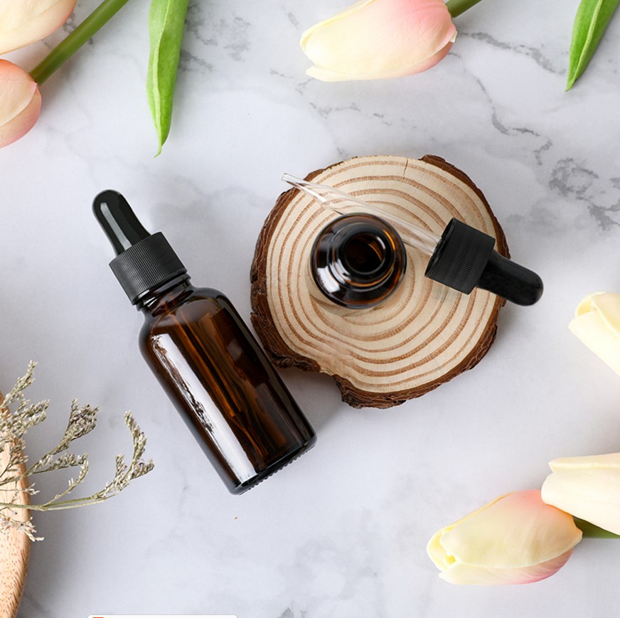 Chai thủy tinh, chai pha chế tinh dầu nhỏ giọt, chai thủy tinh hương liệu, chai nhỏ giọt nhựa, dụng cụ trang điểm phù hợp - Các công cụ làm đẹp khác cọ che khuyết điểm