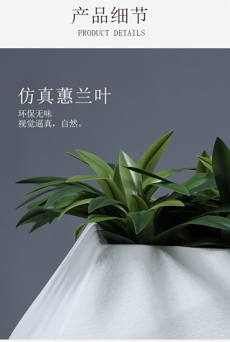 Bắc Âu hạ cánh bình lớn kim cương không đều màu trắng thủy tinh thép chậu hoa cắm hoa phòng khách kết hợp hình học trang trí - Vase / Bồn hoa & Kệ bình hoa con công