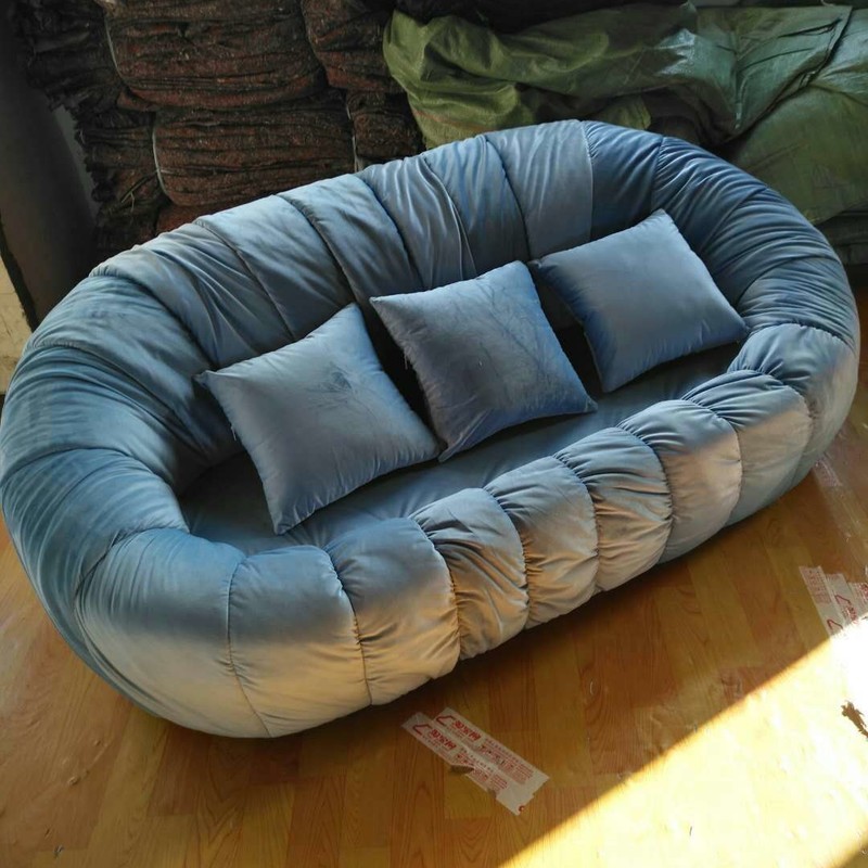 Ký hợp đồng thời trang vải giải trí bí ngô beanbag ba 3-bit rửa được căn hộ nhỏ phòng khách phòng ngủ - Ghế sô pha ghế sofa đẹp hiện đại