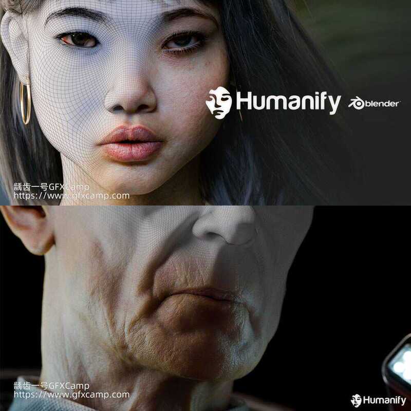 Blender One-Click Facial and Body Skin Shader Plugin Preset + Model Humanify V3.0 Blender One-Click Facial and Body Skin Shader Plugin Preset + Model Humanify V3.0