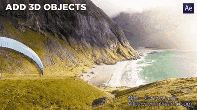 AE模板-风景人像图片转3D效果摄像机推拉旋转景深动画 VoluMax Pro V7