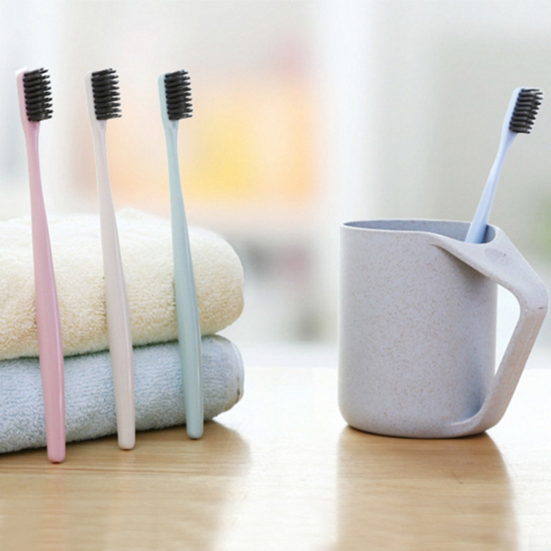 Day Style Fresh Pure color small head toothbrush ultra-fine soft Mao toothbrush Tooth Wash Tooth brush Bamboo Charcoal Toothbrush 10g