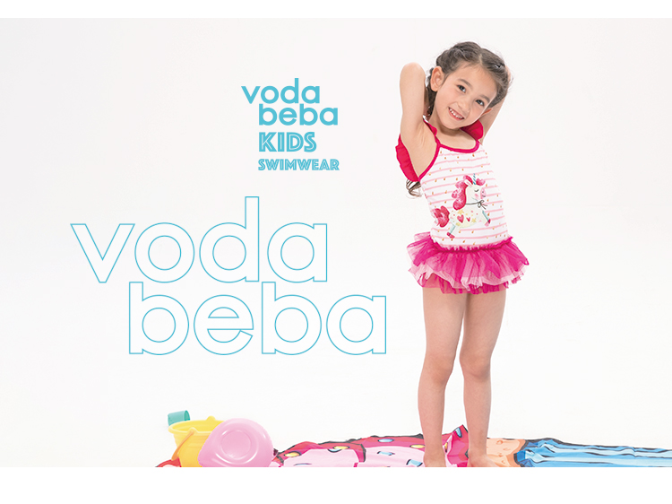 Áo tắm trẻ em VB Voda Beba cô gái mùa xuân nóng bỏng áo tắm cho bé bơi liền kề áo tắm lá sen đồ bơi trẻ em chất lượng