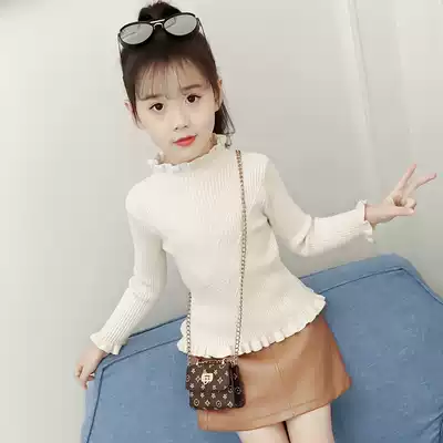 Female children's clothing 3 to 4 to 5 girls 6 sweater 7 Black and White 8 Princess 9 base shirt 10 zhong da tong 12-year-old men's sweaters