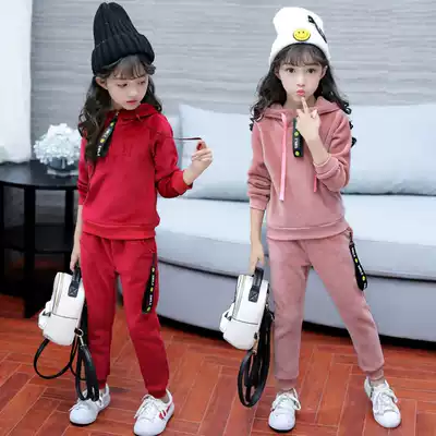 Girls autumn and winter clothes 5 little girls wear 6 leisure sports suits 7 girls baby 8 clothes two pieces 9 years old 12