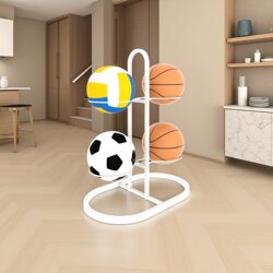 Double-Sided Basketball Storage Rack 4-Layer 6-Layer 8-Layer Ball Rack Football Storage Basketball Volleyball Storage Iron Products
