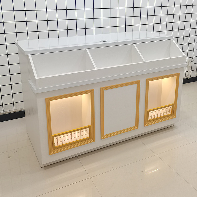 Bakery cashier cake shop solid wood cashier corner bar counter table bakery shop simple modern marble