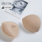 Ngực pad chèn áo ngực xốp pad vô hình áo ngực thể thao áo tắm bikini tập hợp dày tam giác pad