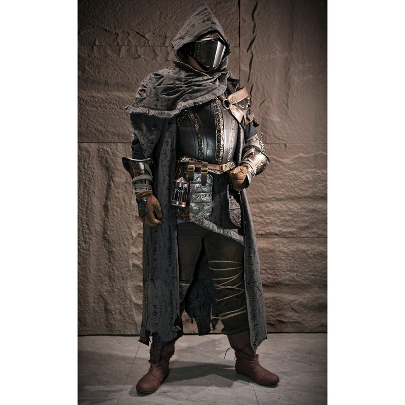 【Fengyan】Dark Souls 3 Black Souls Outlaw Knight Cosplay Armor Clothing
